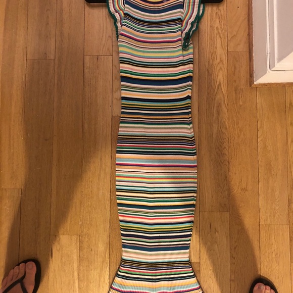 Milly micro striped mermaid dress - Picture 3 of 5